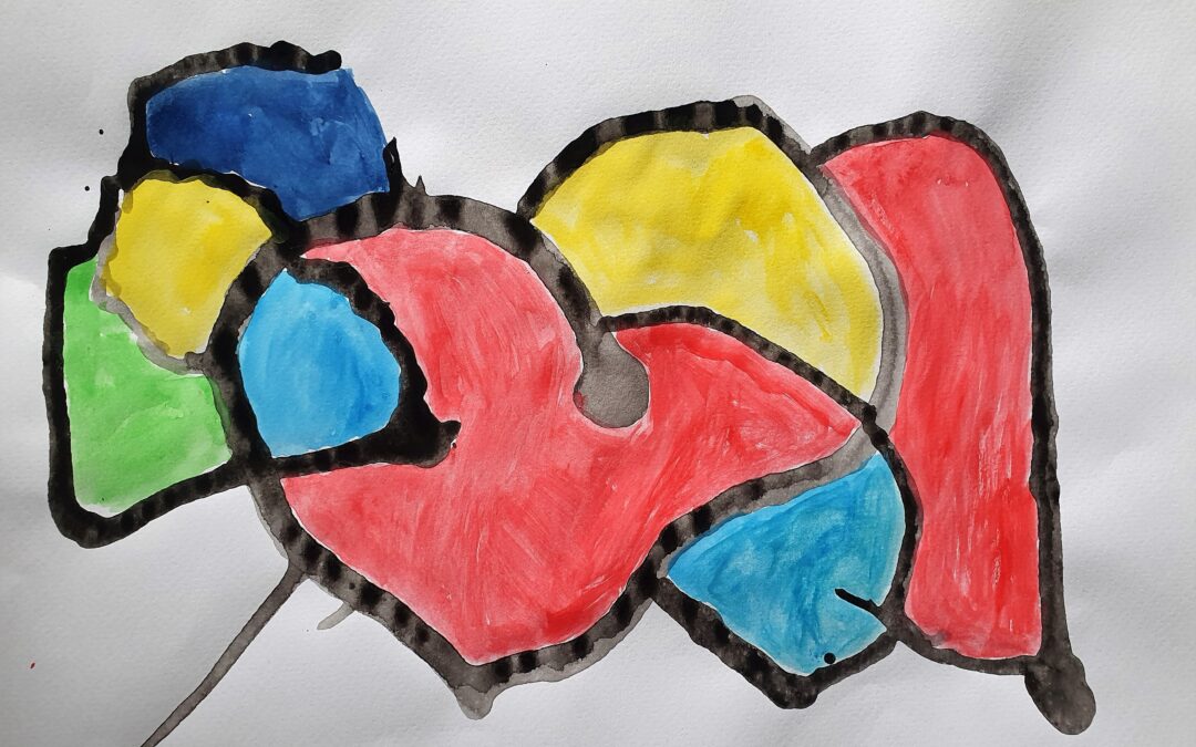 Gravitacijski crtež i Mondrian