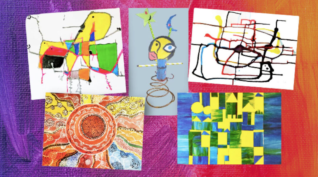 Izložba polaznika likovne online radionice Oboji dan